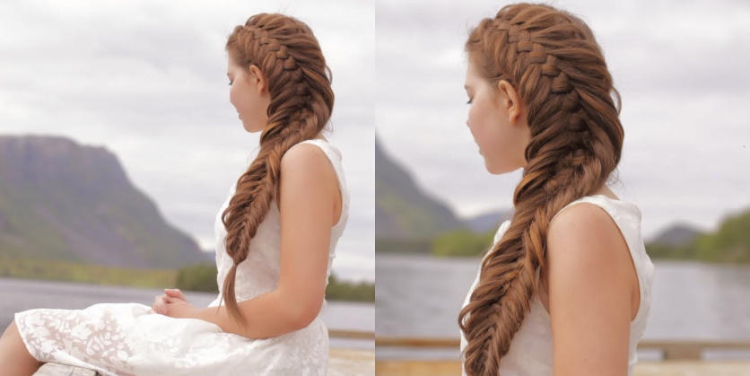 The Secret To A Full Fishtail Braid Hairstyle-